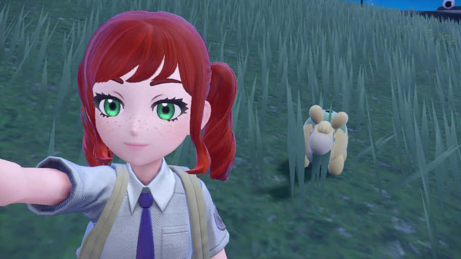Selfie With Pokémon Numel Wallpaper