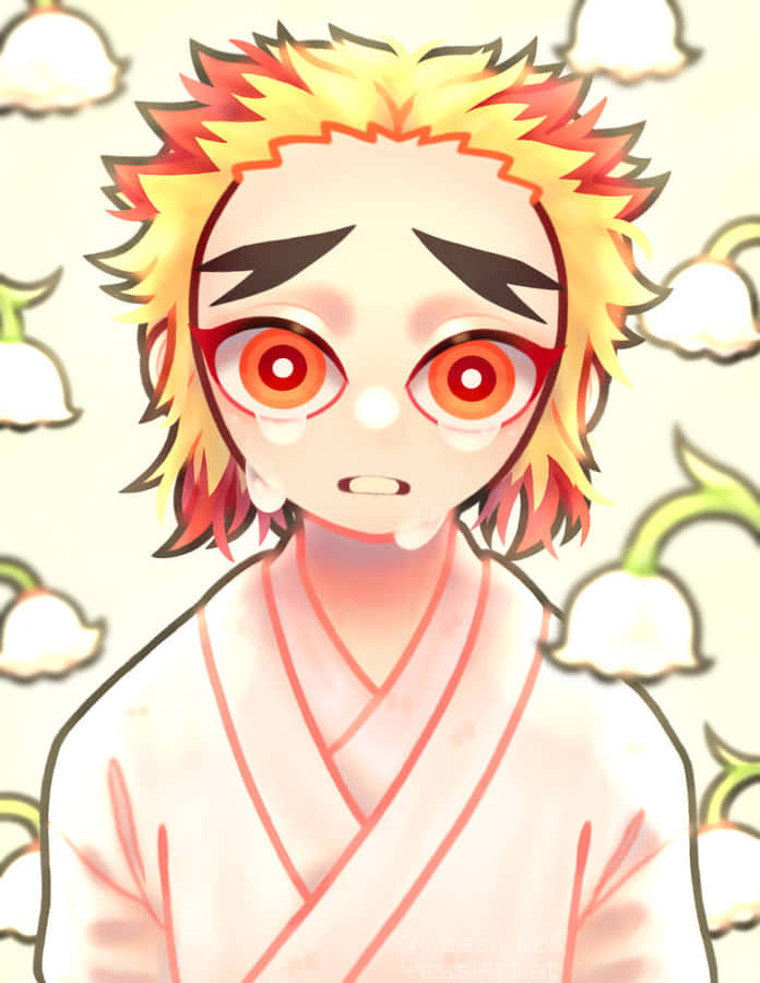 Senjuro Rengoku Anime Character Illustration Wallpaper