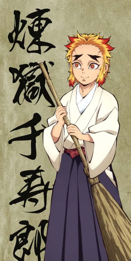 Senjuro Rengoku Anime Character Wallpaper