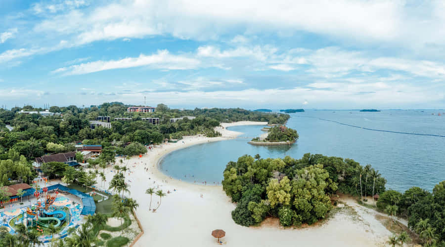 Sentosa Island Panoramic View Wallpaper