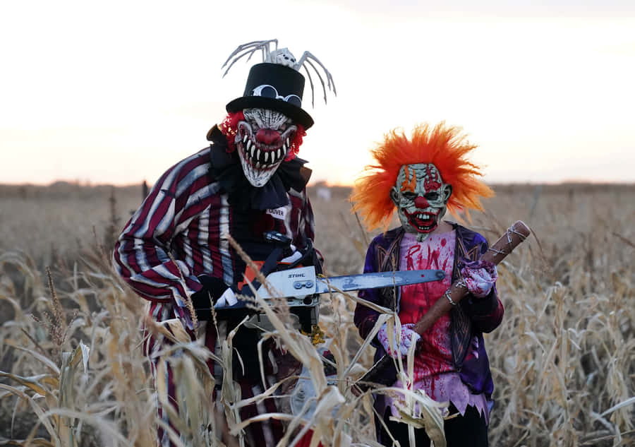 Seo Celebrate The Fall With A Frightful Trip Through A Haunted Corn Maze Wallpaper