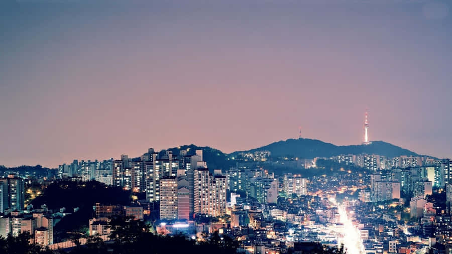 Seoul Korean Aesthetic Computer Wallpaper