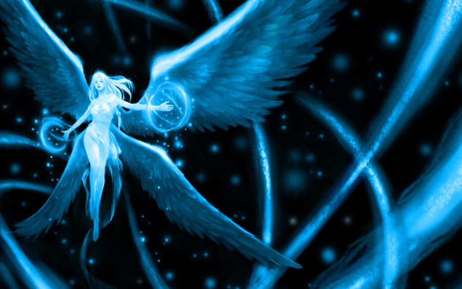 Serene Angelic Figure In Heaven Wallpaper