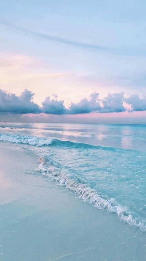 Serene Beach Aesthetic Phone Wallpaper