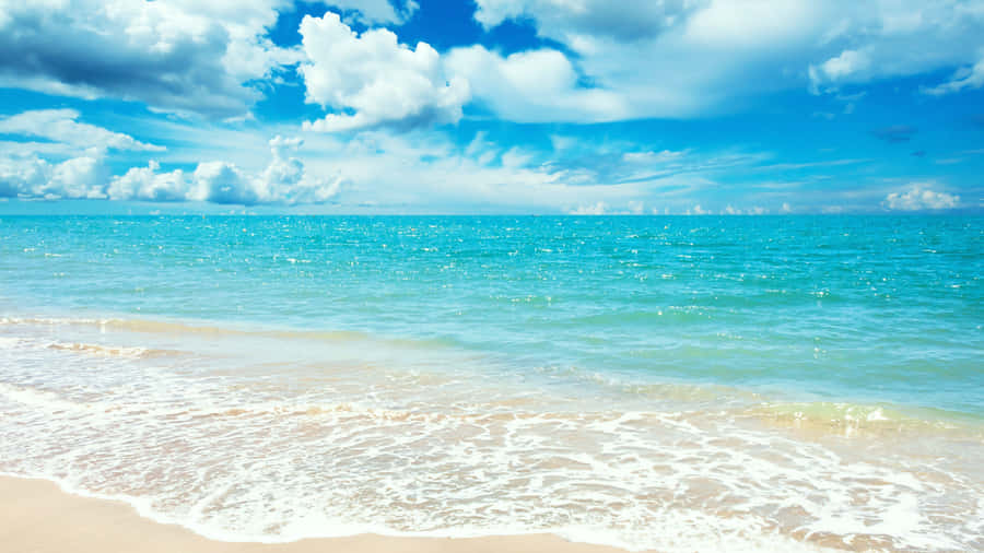 Serene Beach Holiday Escape Wallpaper