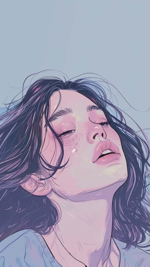 Serene Beauty Illustration Wallpaper