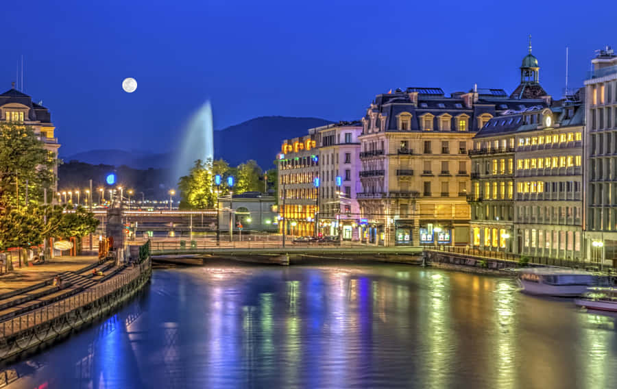 Serene Cityscape Of Geneva, Switzerland Wallpaper