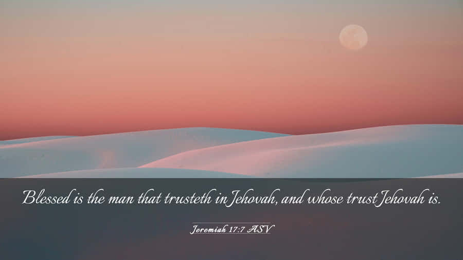 Serene Dunes Bible Verse Wallpaper Wallpaper