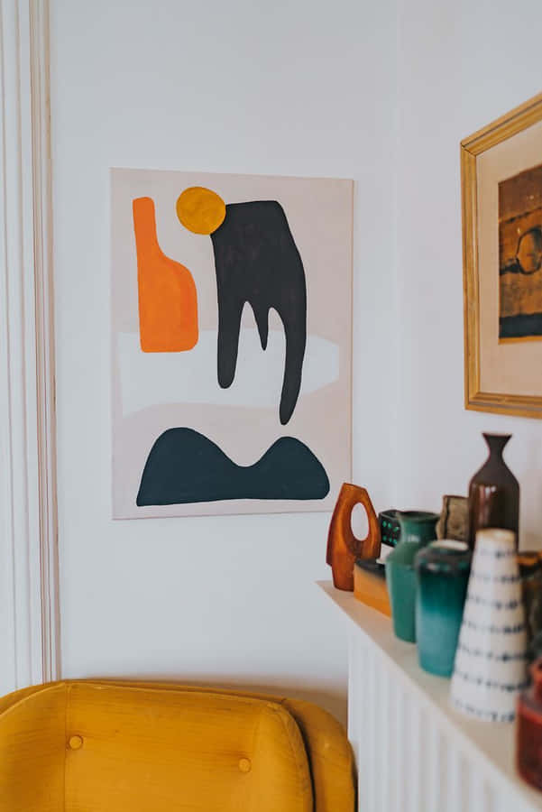 Serene Minimalist Landscape Painting Wallpaper