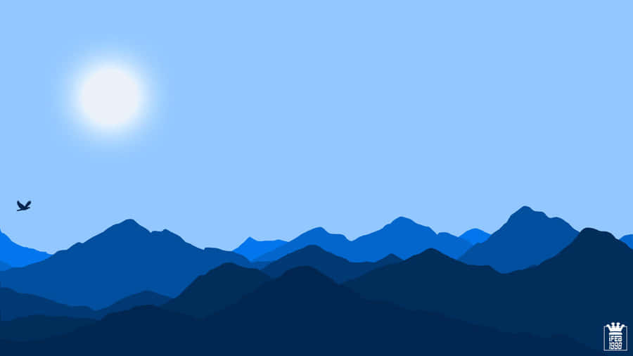 Serene Minimalist Landscape Wallpaper