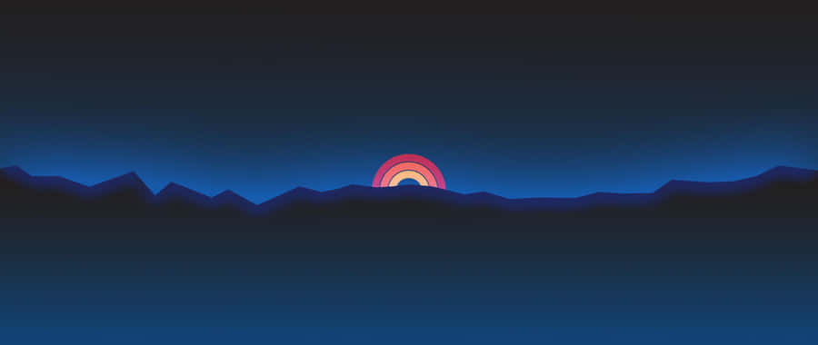 Serene Minimalist Sunset Wallpaper
