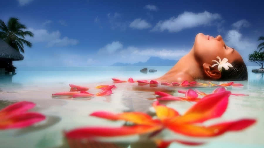 Serene Mountain Landscape At Sunset Wallpaper