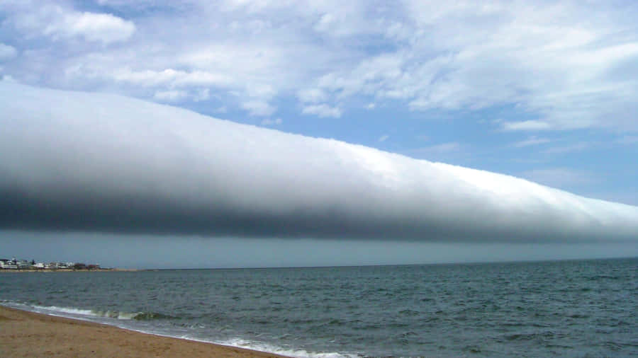 Serene Sea Breeze At Sunset Wallpaper