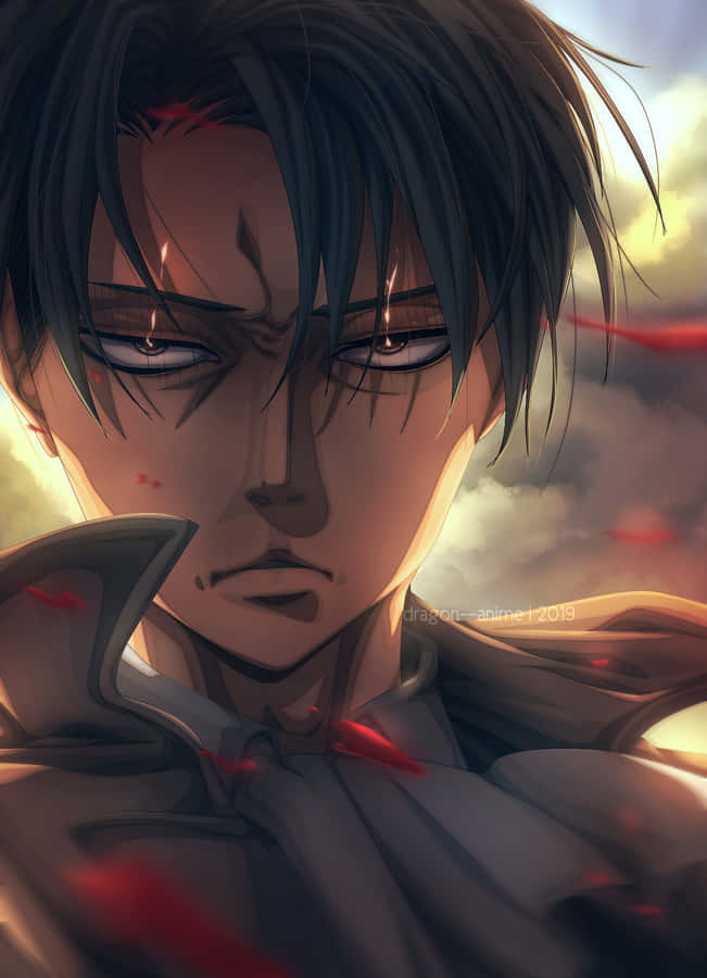 Serious Levi Pfp Close-up Wallpaper