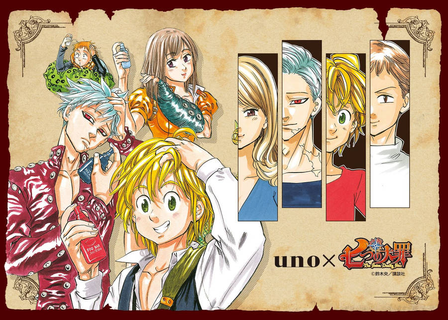 Seven Deadly Sins Classic Art Wallpaper