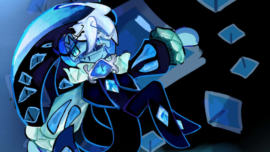 Shadow Milk Cookie Character Art Wallpaper