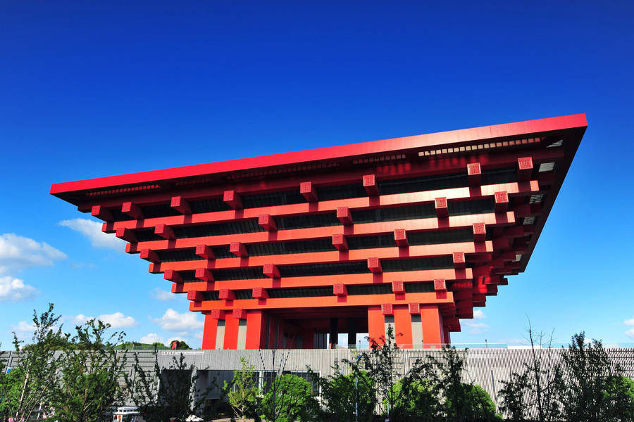 Shanghai China Pavilion Wallpaper