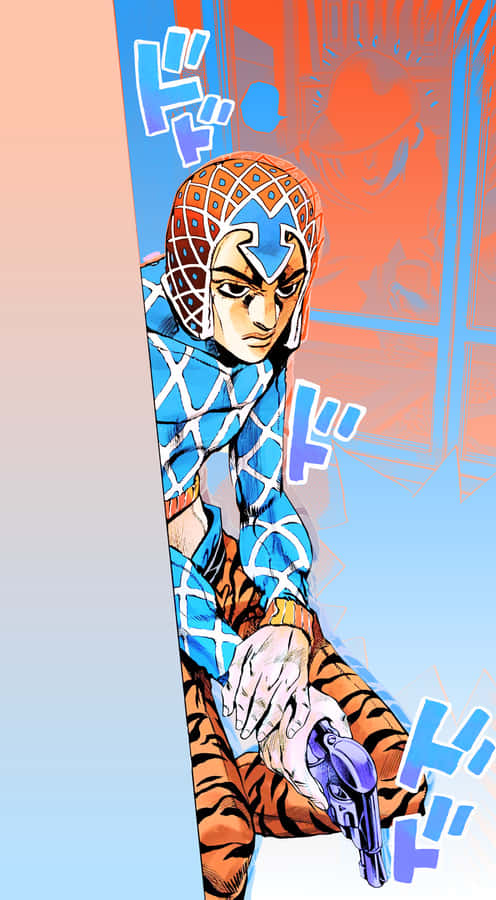 Sharpshooter Guido Mista From Jojo's Bizarre Adventure Wallpaper