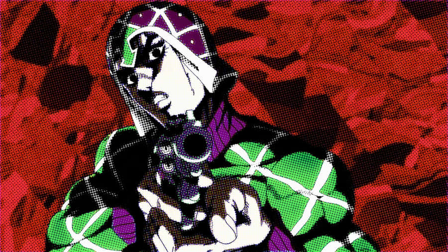 Sharpshooter Guido Mista From Jojo's Bizarre Adventure Wallpaper