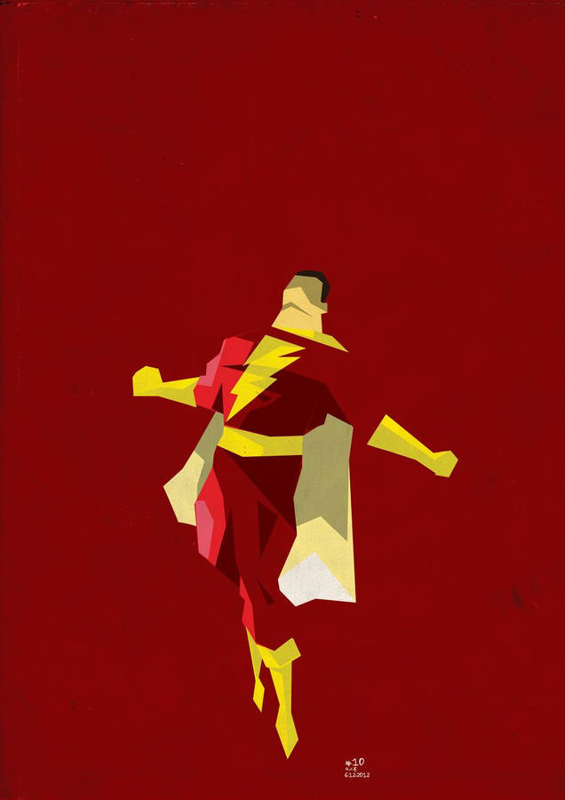 Shazam Vector Art Wallpaper