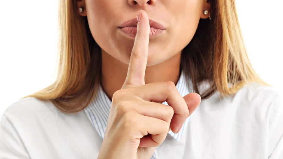 Shhh Gesture For Silence Wallpaper