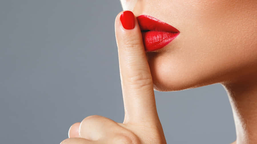 Shhh Gesture Secrets Wallpaper
