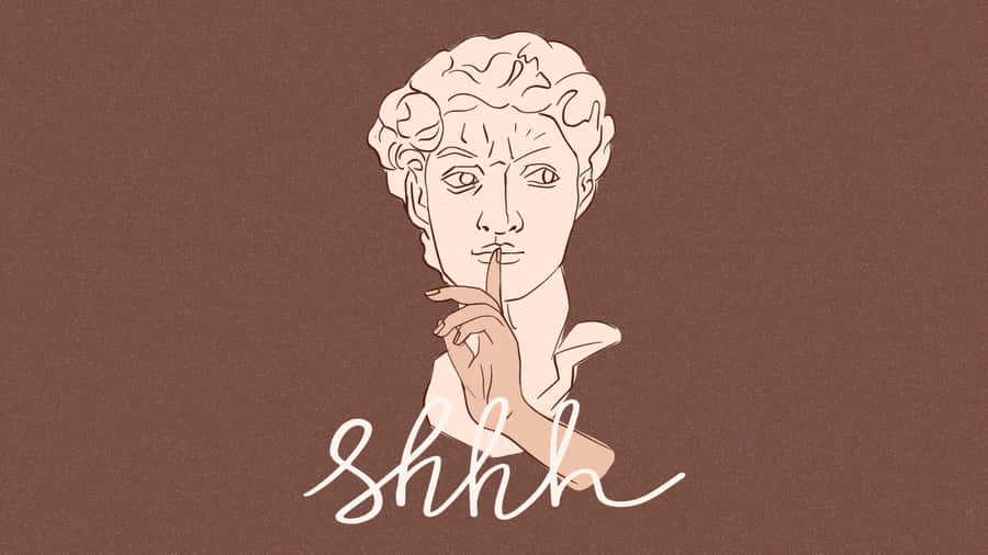 Shhh Quiet Gesture Wallpaper