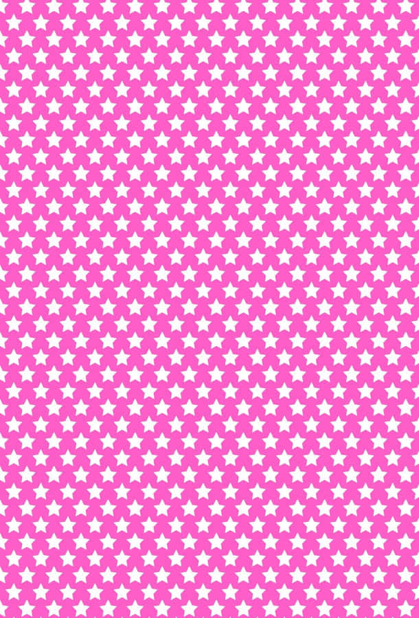 Shimmering Pink Stars In The Night Sky Wallpaper