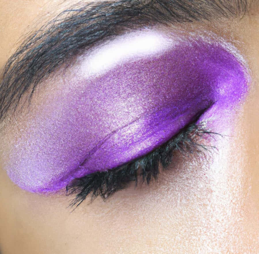 Shine Bright With Purple Eye Shadow! Wallpaper