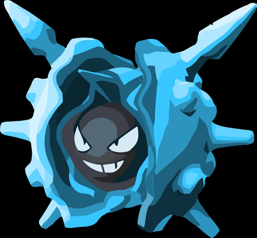 Shiny Blue Cloyster Wallpaper