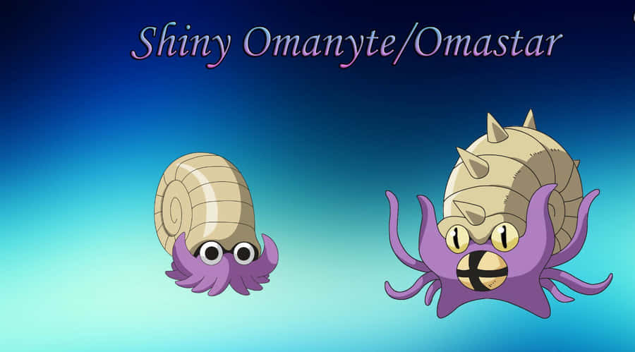 Shiny Omanyte And Omastar Wallpaper
