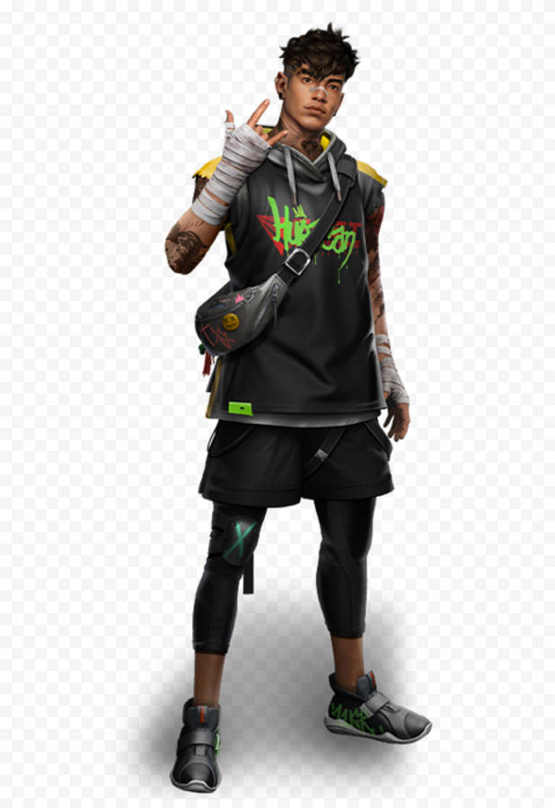 Shirou As Free Fire Character Wallpaper