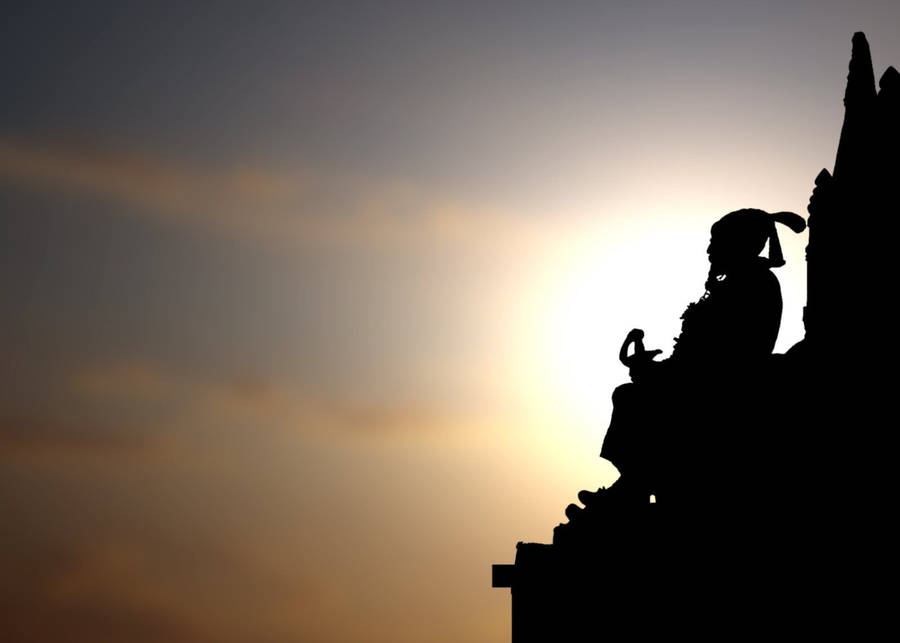 Shivaji Maharaj Throne Silhouette Hd Wallpaper