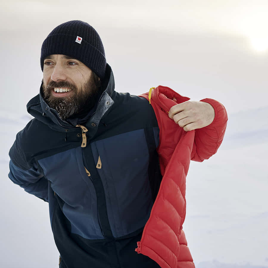 Shivering Man Wearing Jacket [wallpaper] Wallpaper