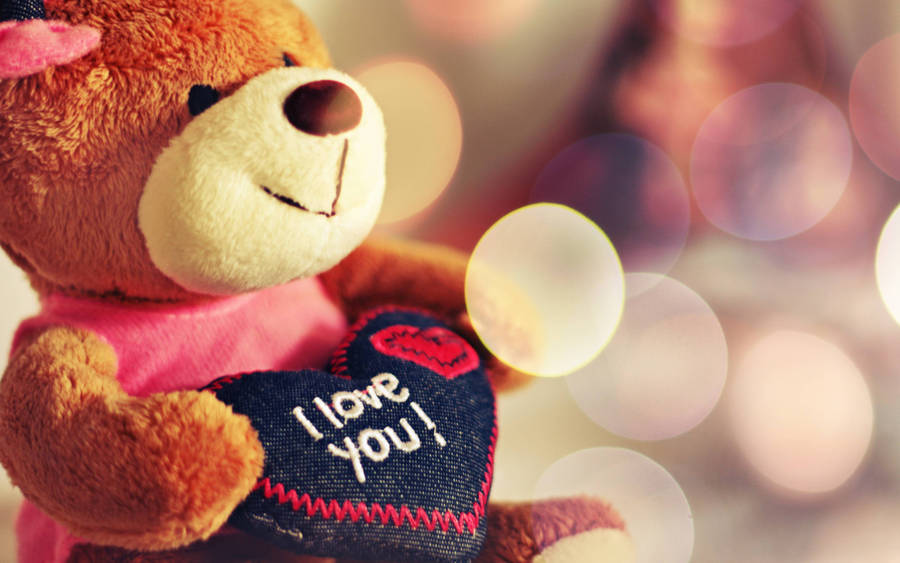 Show Your Love With A Teddy Bear. Wallpaper