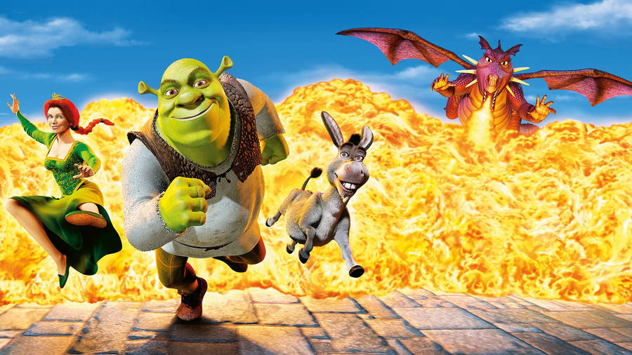 Shrek Dragon Wallpaper