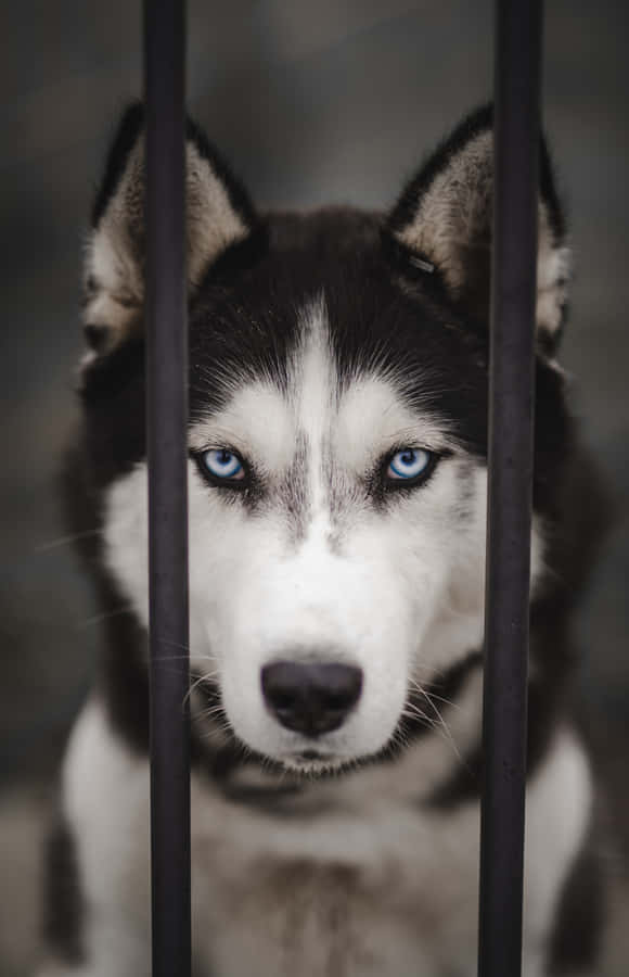 Siberian Husky With Mischievous Look Wallpaper