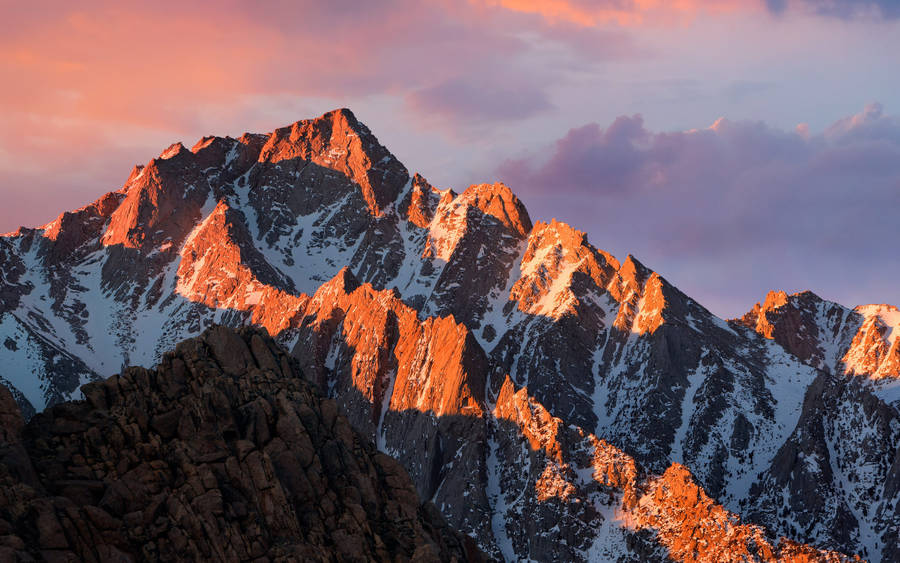 Sierra Rock Mountain Mac Wallpaper
