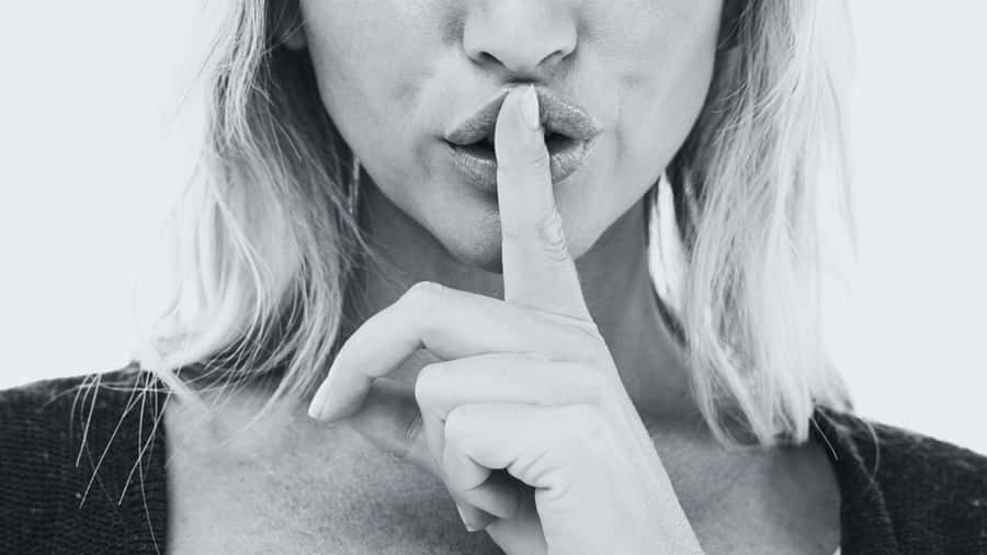 Silent Shhh Gesture Wallpaper