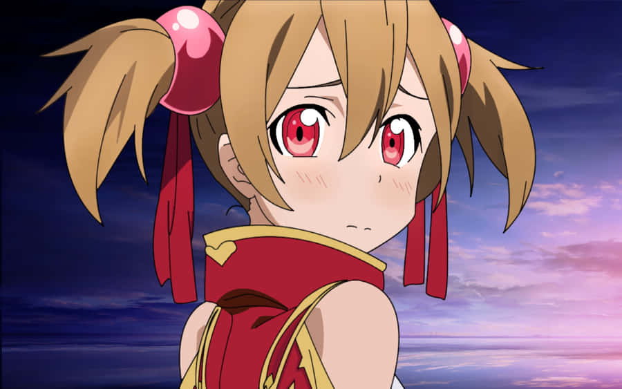 Silica From Sword Art Online With Her Dragon Wallpaper