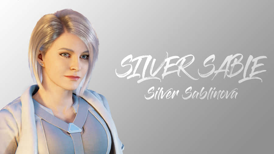 Silver Sable In Action Wallpaper