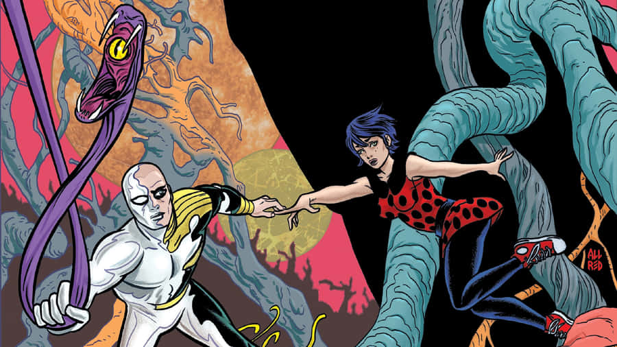 Silver Surfer Cosmic Battle Wallpaper