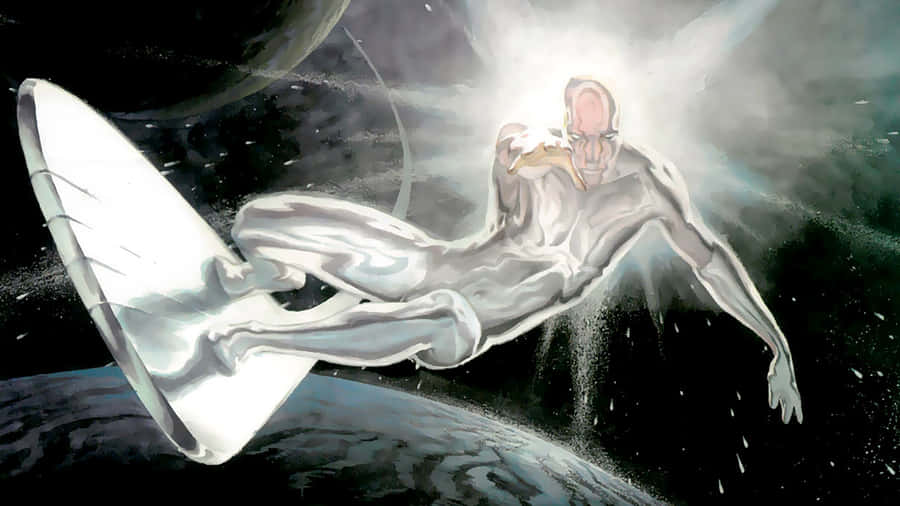 Silver Surfer Cosmic Journey Wallpaper