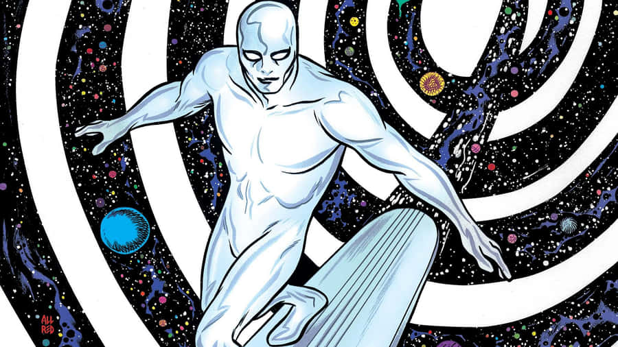 Silver Surfer Cosmic Journey Wallpaper
