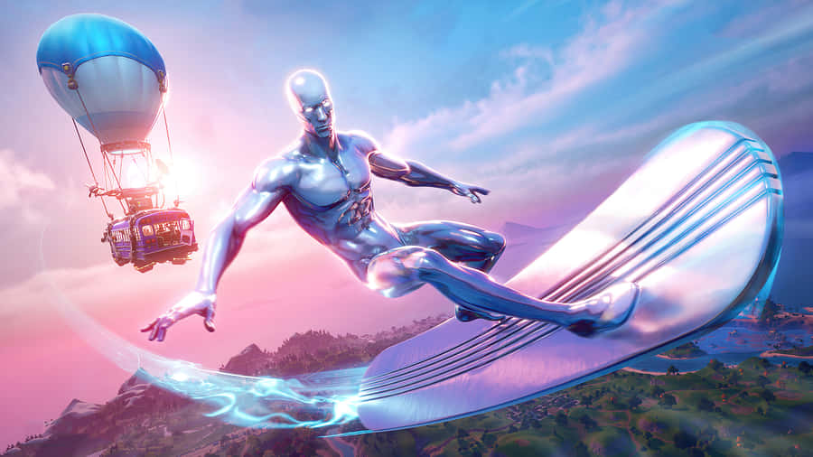Silver Surfer Cosmic Ride Wallpaper