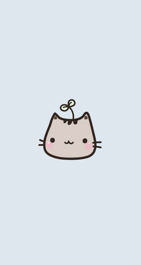 Simple And Cute Cat Iphone Wallpaper