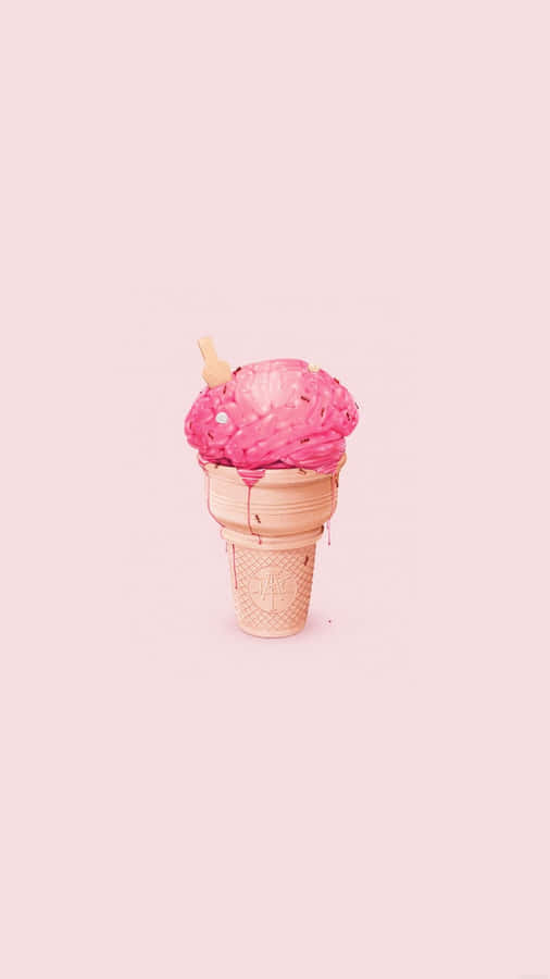 Simple And Cute Iphone Ice Cream Wallpaper