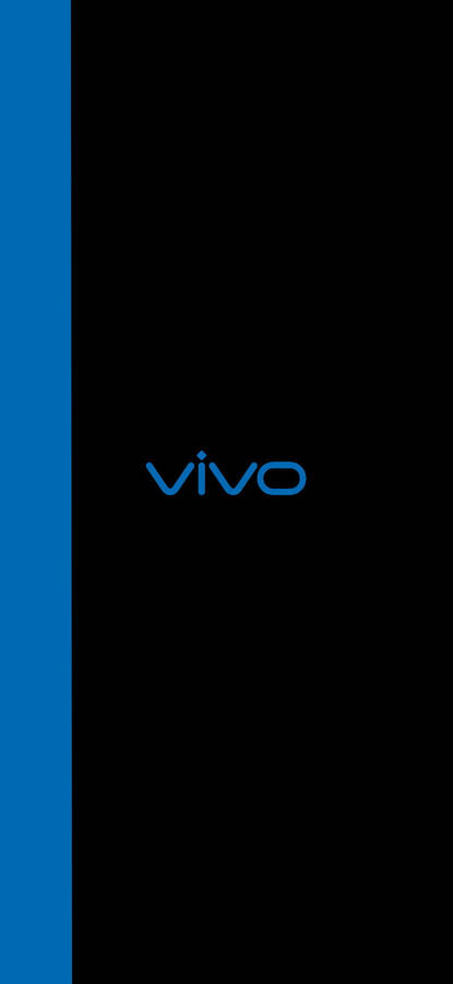 Simple Black And Blue Vivo Y20 Wallpaper