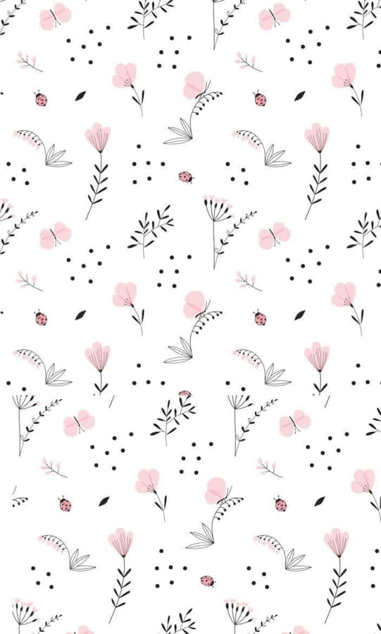 Simple Flower Pattern Iphone Wallpaper