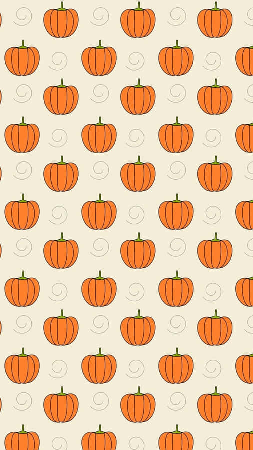 Simple Halloween Pumpkin Patterns Wallpaper